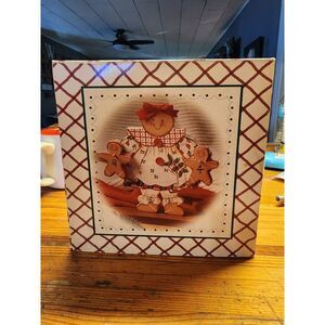 Vintage Wooden Cute Gingerbread Girl Advent Calendar Countdown‎ New